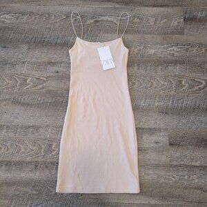 NWT ZARA | Spaghetti Strap Nude Dress | Sz. S
